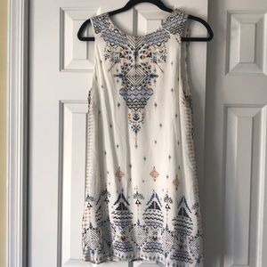 White floral dress